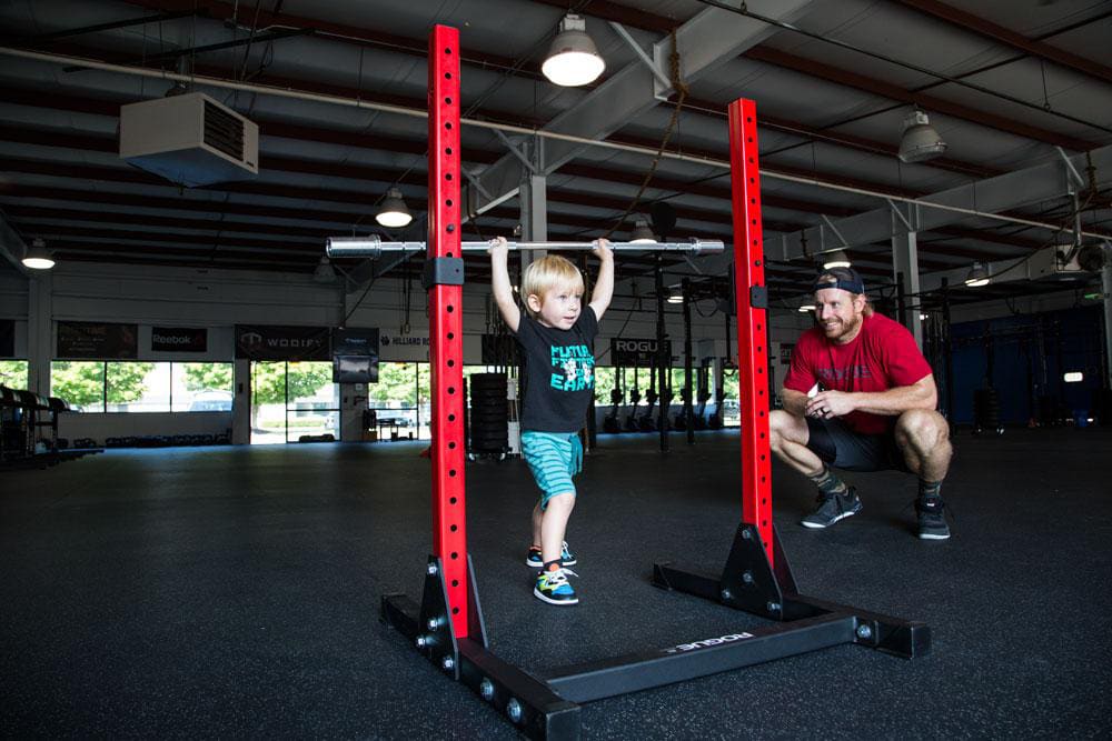 Rogue fitness pull up bar squat rack deals
